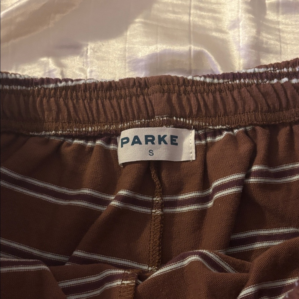 PARKE Tonal Striped Boxer Pants - Picture 4 of 7
